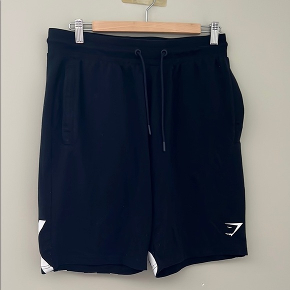 Gymshark Black Athletic Shorts with Drawstring Waistband - Picture 1 of 3